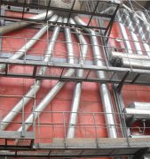 公司研制的最新型SHW58MW膜式水冷壁热水锅炉运行